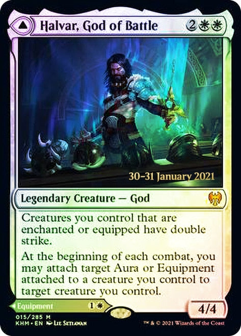 Halvar, God of Battle // Sword of the Realms [Kaldheim Prerelease Promos] | L.A. Mood Comics and Games