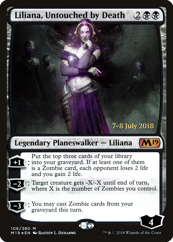 Liliana, Untouched by Death [Core Set 2019 Prerelease Promos] | L.A. Mood Comics and Games