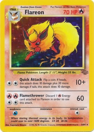 Flareon (3/64) [Jungle Unlimited] | L.A. Mood Comics and Games