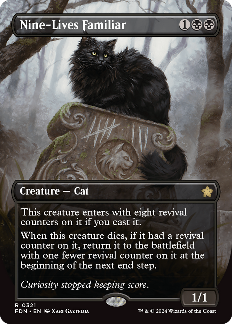 Nine-Lives Familiar (Borderless) [Foundations] | L.A. Mood Comics and Games