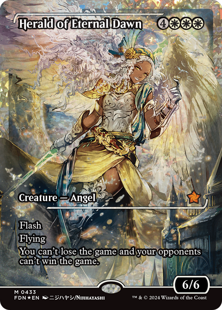Herald of Eternal Dawn (Showcase) (Fracture Foil) [Foundations] | L.A. Mood Comics and Games