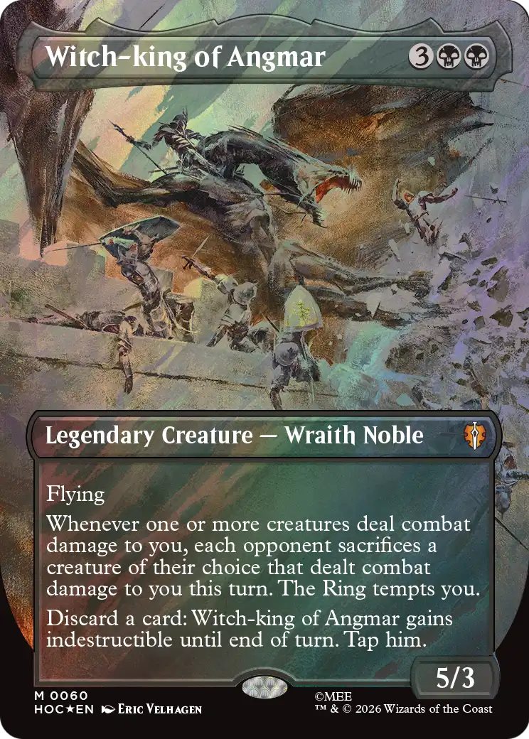 Witch-king of Angmar (Borderless) (Surge Foil) [The Hobbit: Eternal-Legal] | L.A. Mood Comics and Games