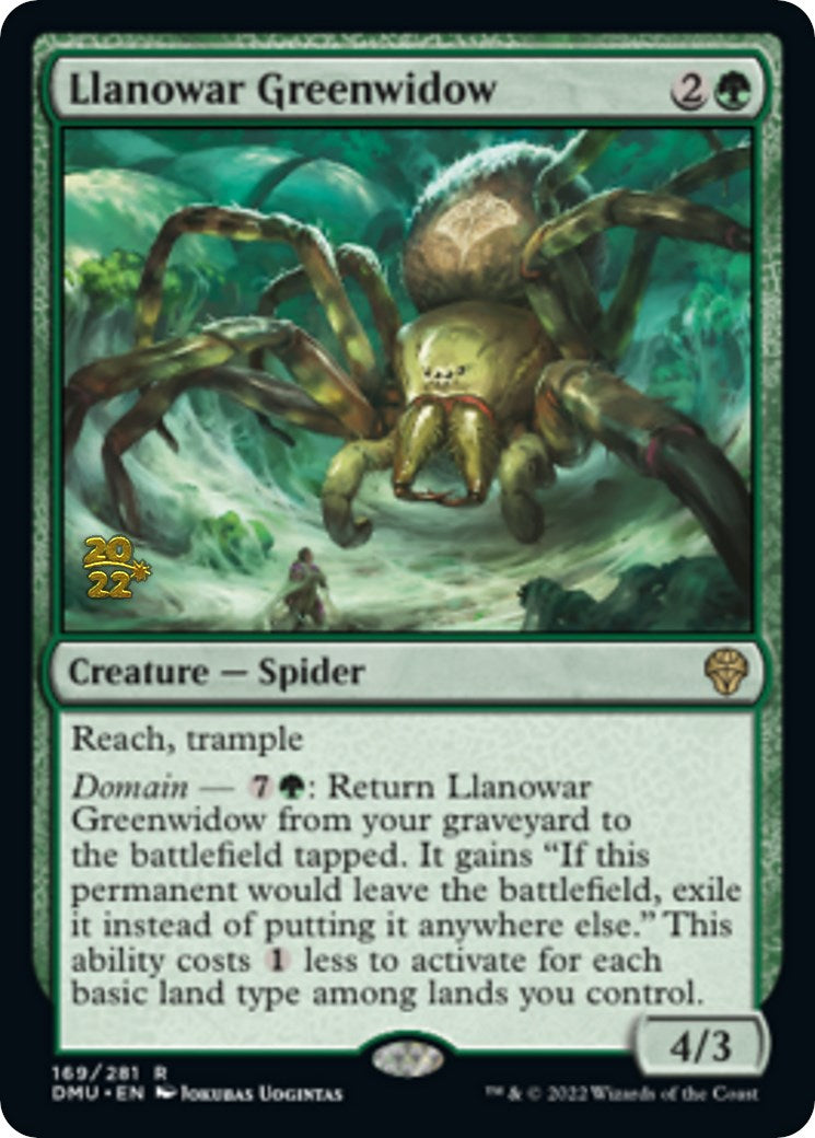 Llanowar Greenwidow [Dominaria United Prerelease Promos] | L.A. Mood Comics and Games