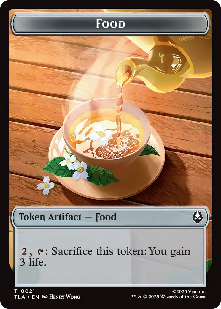 Clue (0018) // Food (0021) Double-Sided Tokens [Avatar: The Last Airbender Tokens] | L.A. Mood Comics and Games