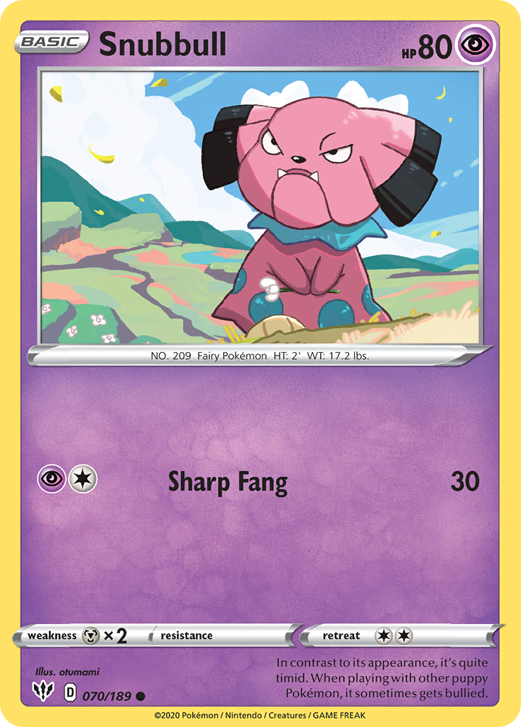 Snubbull (070/189) [Sword & Shield: Darkness Ablaze] | L.A. Mood Comics and Games