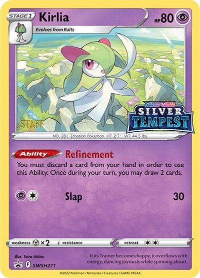 Kirlia (SWSH271) (Prerelease) (Staff) [Sword & Shield: Black Star Promos] | L.A. Mood Comics and Games