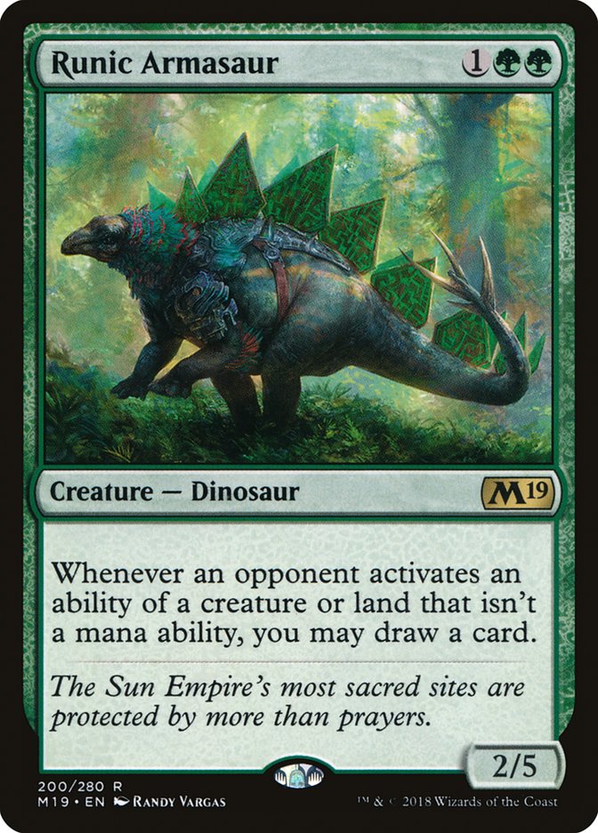 Runic Armasaur [Core Set 2019] | L.A. Mood Comics and Games