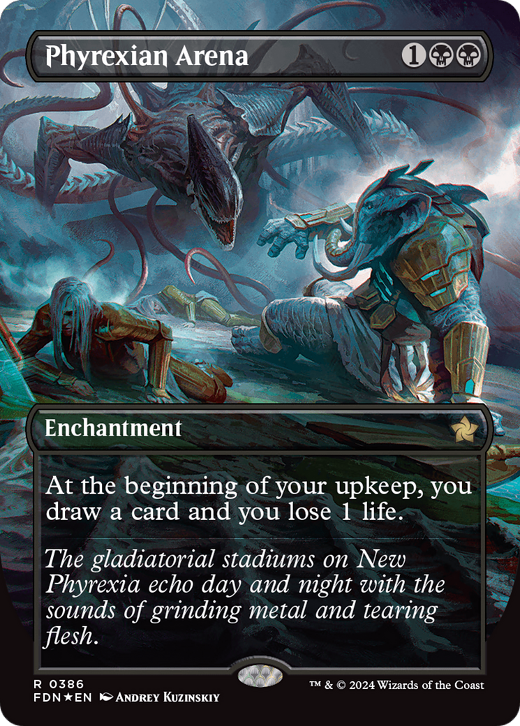 Phyrexian Arena (Borderless) (Mana Foil) [Foundations] | L.A. Mood Comics and Games