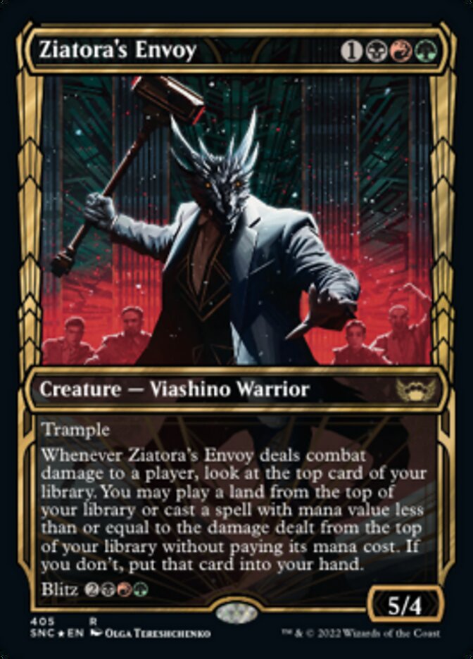 Ziatora's Envoy (Showcase Golden Age Gilded Foil) [Streets of New Capenna] | L.A. Mood Comics and Games