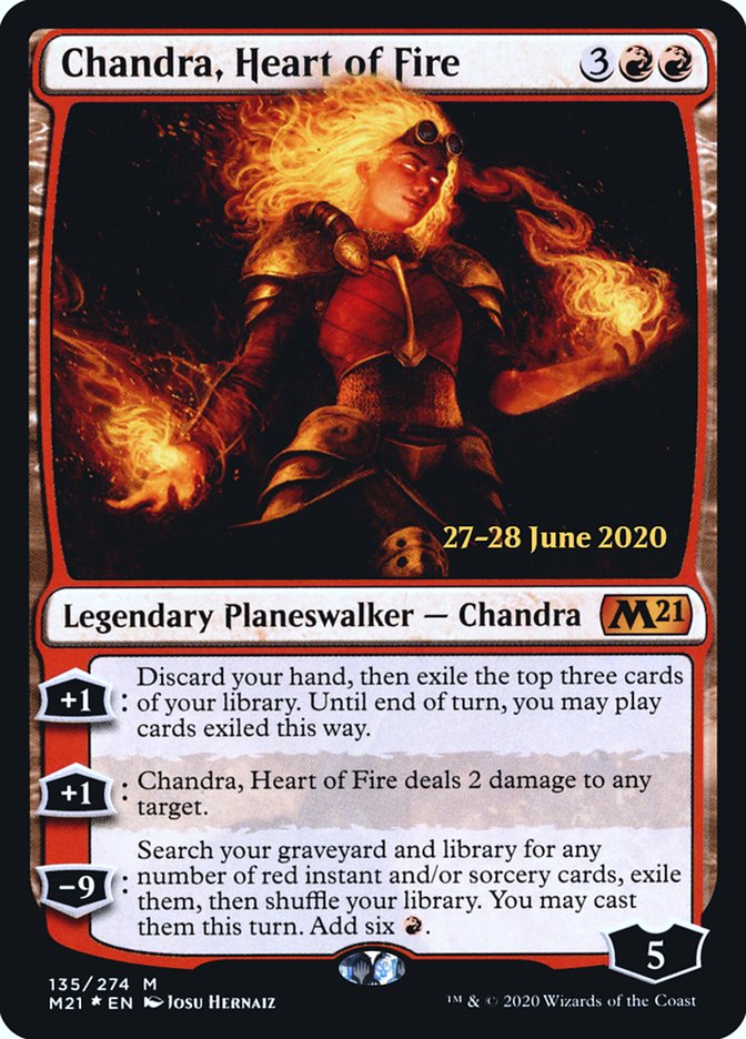 Chandra, Heart of Fire [Core Set 2021 Prerelease Promos] | L.A. Mood Comics and Games