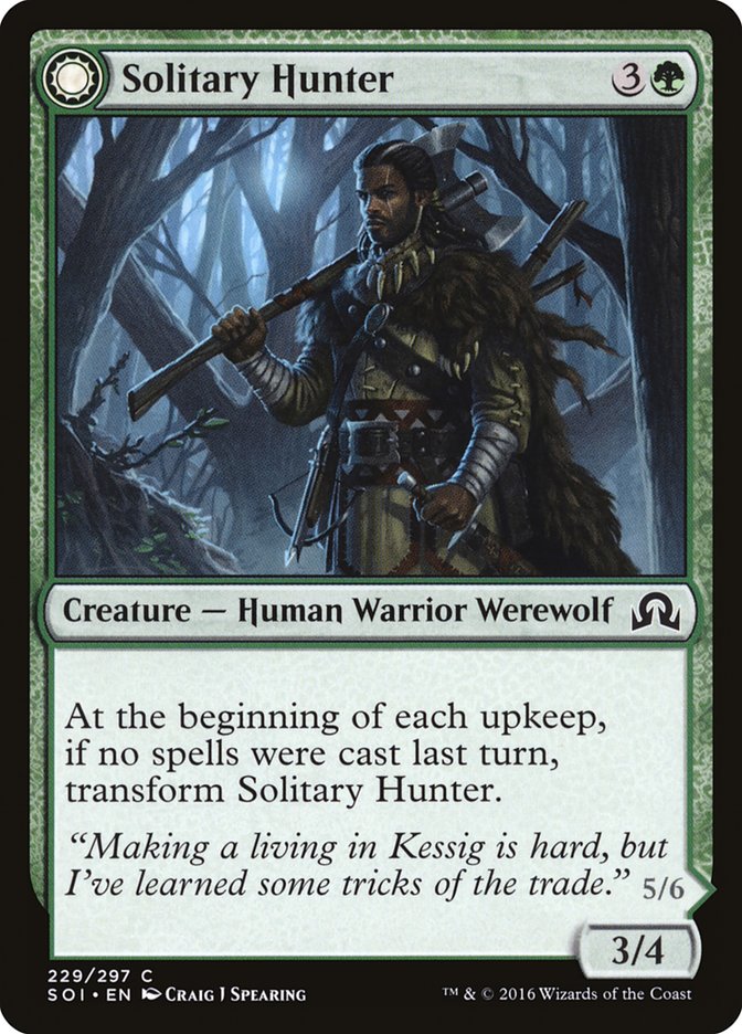 Solitary Hunter // One of the Pack [Shadows over Innistrad] | L.A. Mood Comics and Games