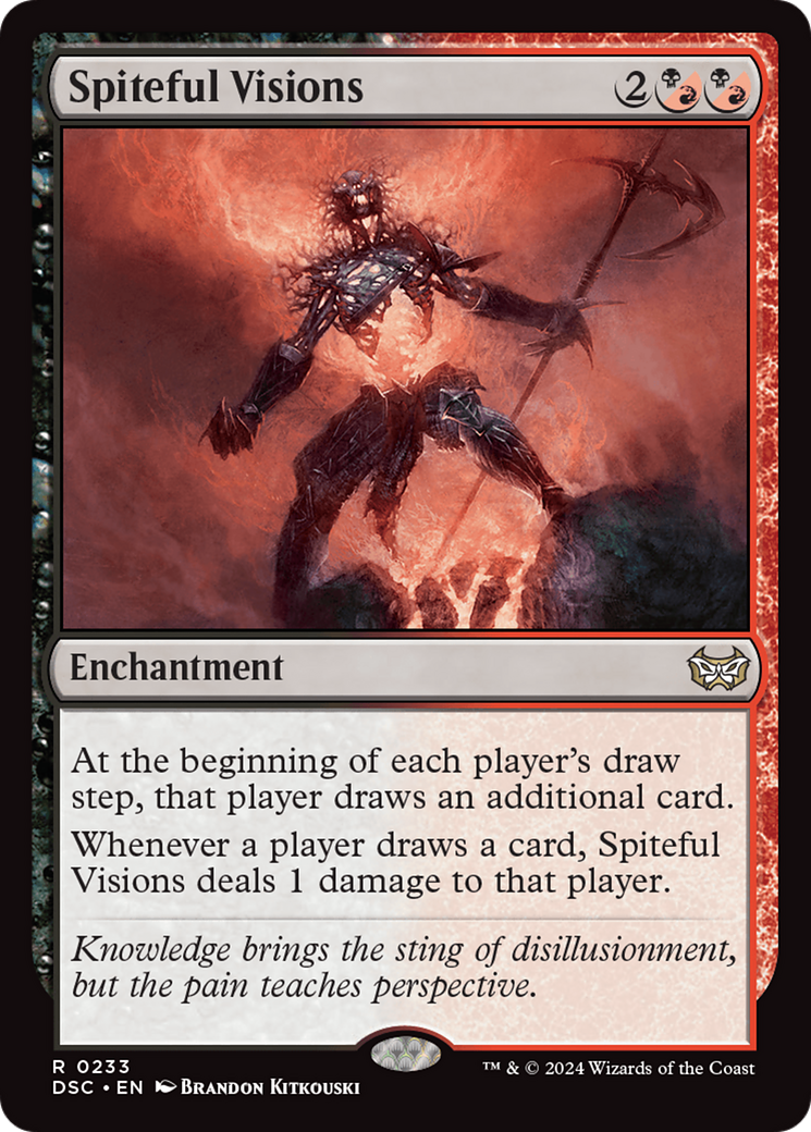 Spiteful Visions [Duskmourn: House of Horror Commander] | L.A. Mood Comics and Games