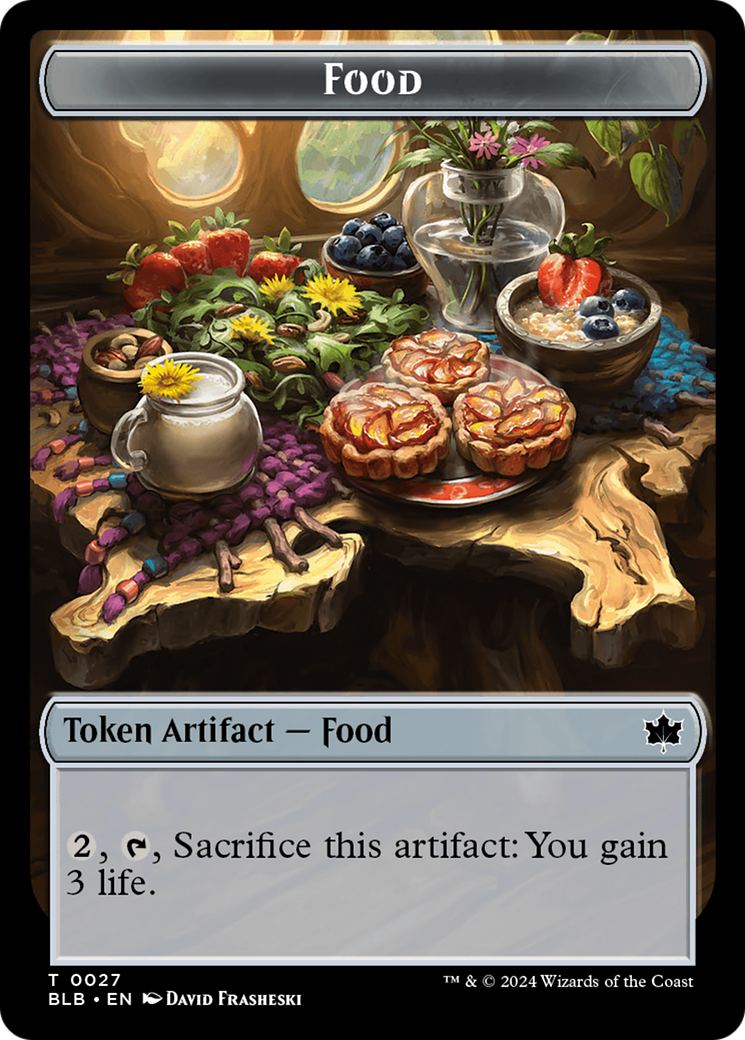 Food // Pawpatch Recruit Double-Sided Token [Bloomburrow Tokens] | L.A. Mood Comics and Games