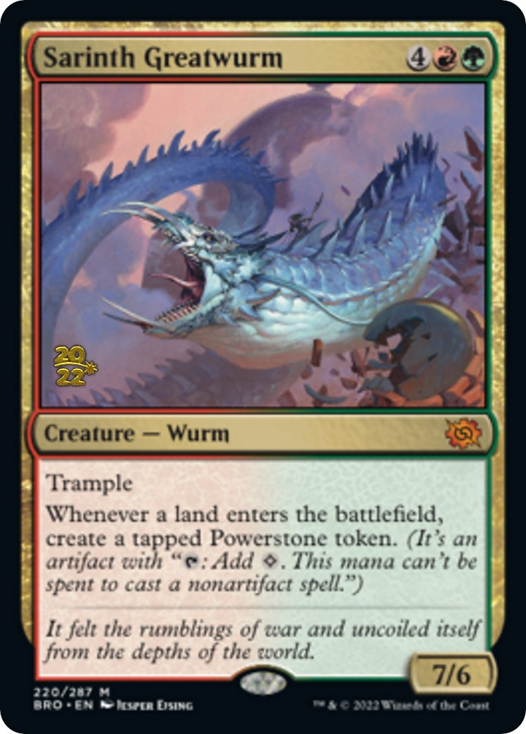 Sarinth Greatwurm [The Brothers' War Prerelease Promos] | L.A. Mood Comics and Games
