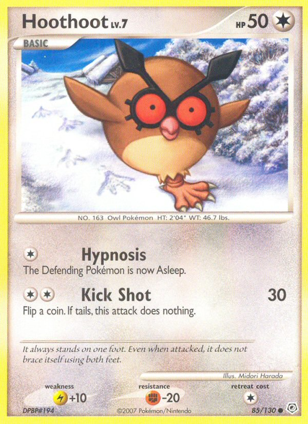 Hoothoot (85/130) [Diamond & Pearl: Base Set] | L.A. Mood Comics and Games