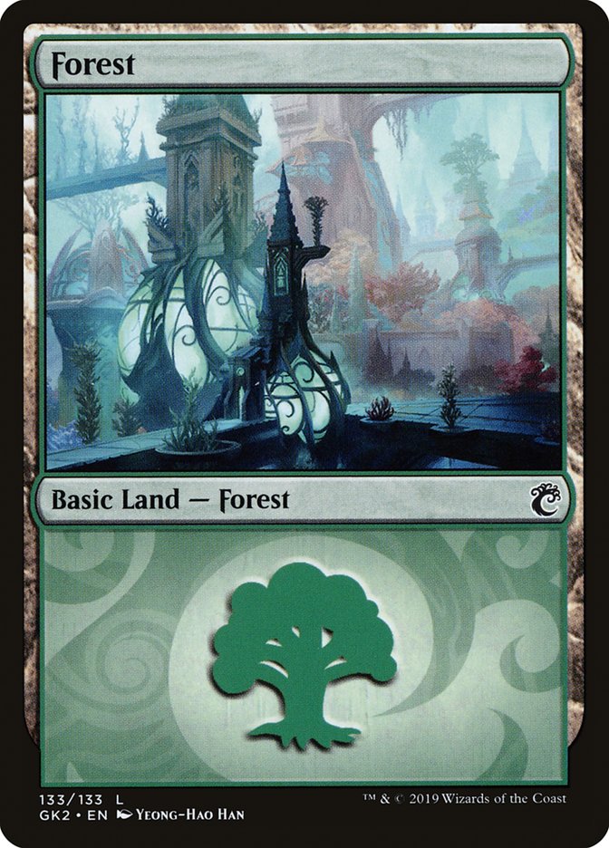 Forest (133) [Ravnica Allegiance Guild Kit] | L.A. Mood Comics and Games
