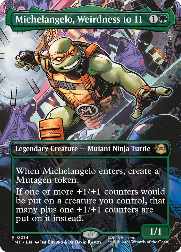Michelangelo, Weirdness to 11 (Borderless) [Teenage Mutant Ninja Turtles] | L.A. Mood Comics and Games