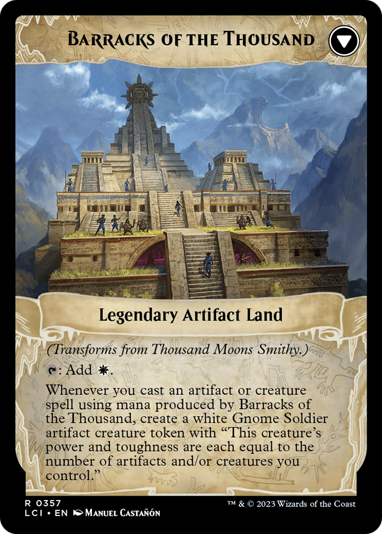 Thousand Moons Smithy (Extended Art) // Barracks of the Thousand [The Lost Caverns of Ixalan] | L.A. Mood Comics and Games