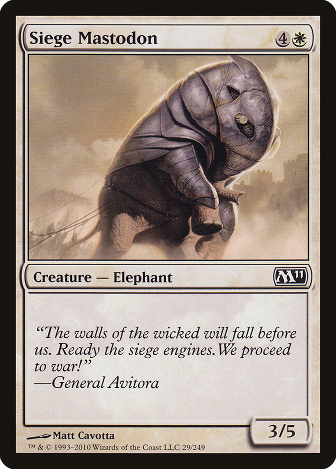 Siege Mastodon [Magic 2011] | L.A. Mood Comics and Games