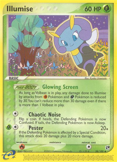 Illumise (38/100) [EX: Sandstorm] | L.A. Mood Comics and Games