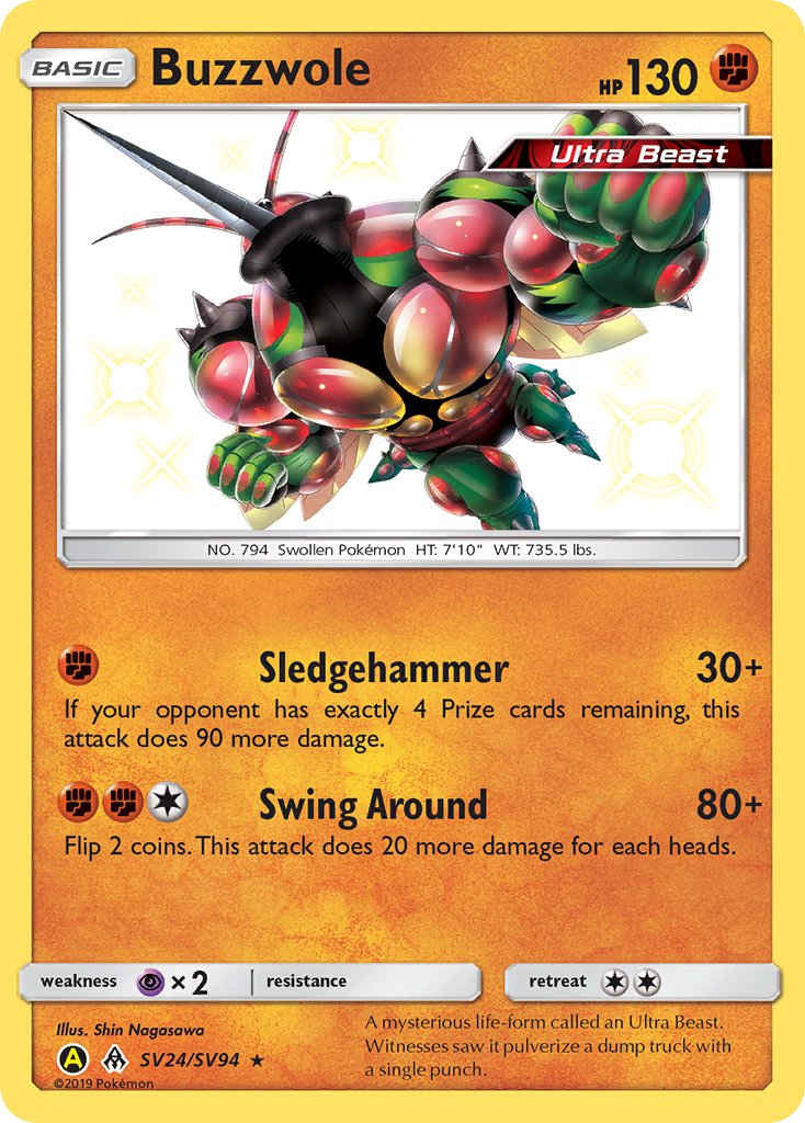 Buzzwole (SV24/SV94) [Sun & Moon: Hidden Fates - Shiny Vault] | L.A. Mood Comics and Games