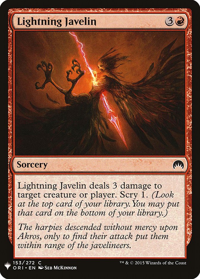 Lightning Javelin [Mystery Booster] | L.A. Mood Comics and Games