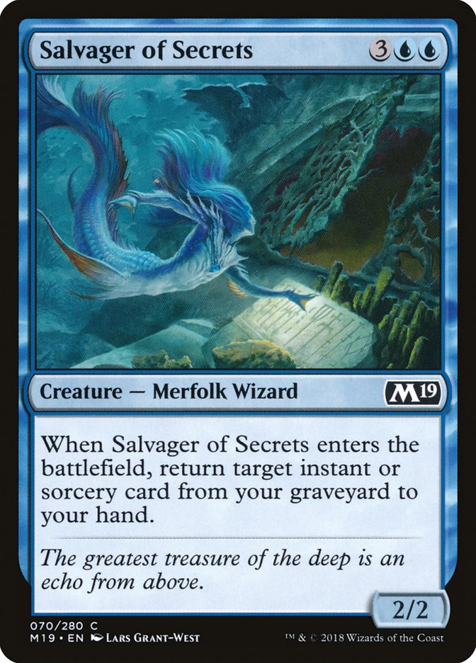 Salvager of Secrets [Core Set 2019] | L.A. Mood Comics and Games