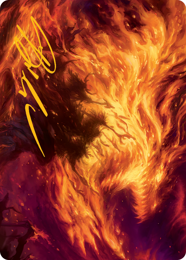 Stoke the Flames Art Card (Gold-Stamped Signature) [March of the Machine Art Series] | L.A. Mood Comics and Games