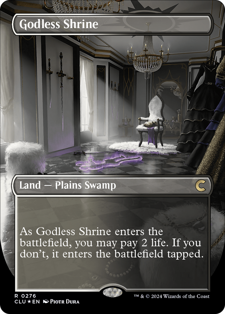 Godless Shrine (Borderless) [Ravnica: Clue Edition] | L.A. Mood Comics and Games