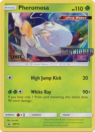 Pheromosa (SM115) (Staff Prerelease Promo) [Sun & Moon: Black Star Promos] | L.A. Mood Comics and Games