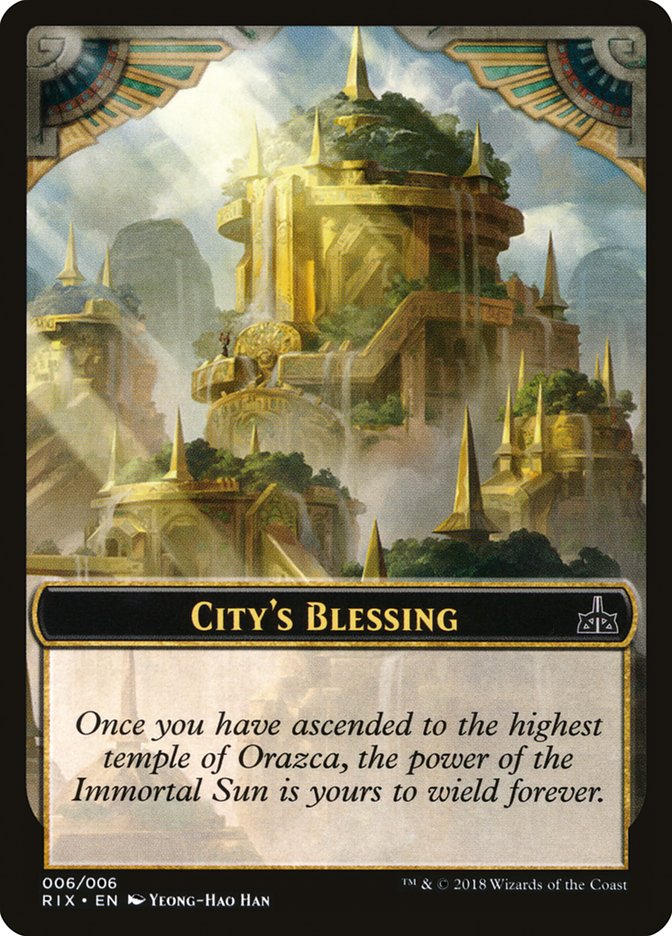 City's Blessing [Rivals of Ixalan Tokens] | L.A. Mood Comics and Games