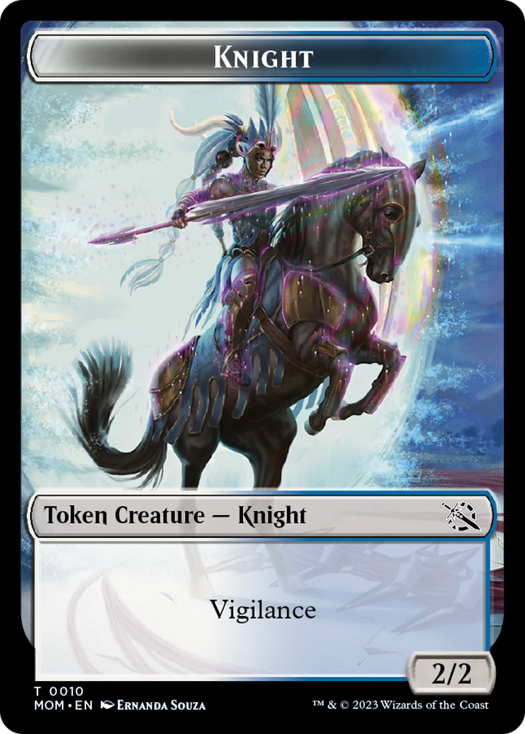 Phyrexian Myr // Knight Double-Sided Token [March of the Machine Tokens] | L.A. Mood Comics and Games