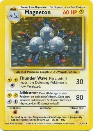 Magneton (9/102) [Base Set Unlimited] | L.A. Mood Comics and Games