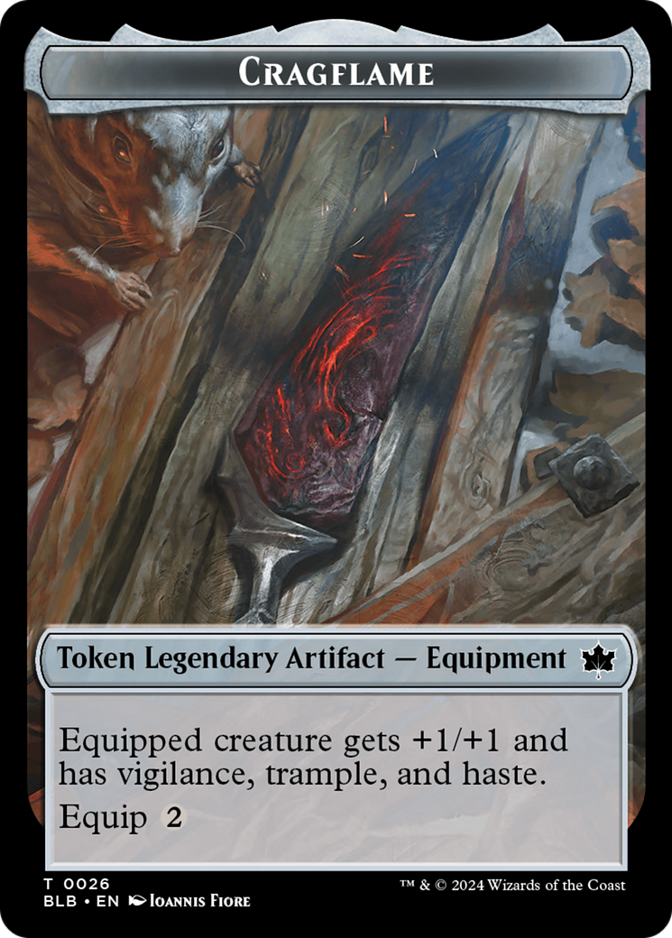 Cragflame Token [Bloomburrow Tokens] | L.A. Mood Comics and Games