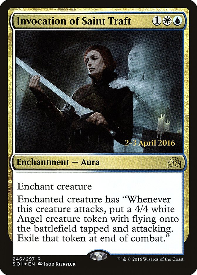 Invocation of Saint Traft [Shadows over Innistrad Prerelease Promos] | L.A. Mood Comics and Games
