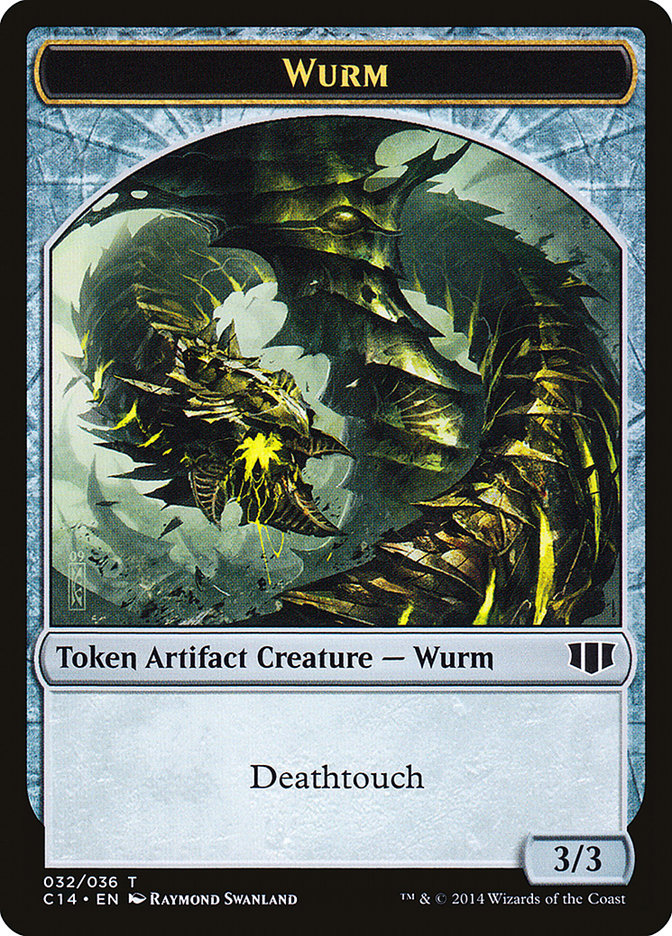 Wurm (032/036) // Goat Double-Sided Token [Commander 2014 Tokens] | L.A. Mood Comics and Games