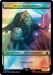 Dalek // Alien Salamander Double-Sided Token (Surge Foil) [Doctor Who Tokens] | L.A. Mood Comics and Games