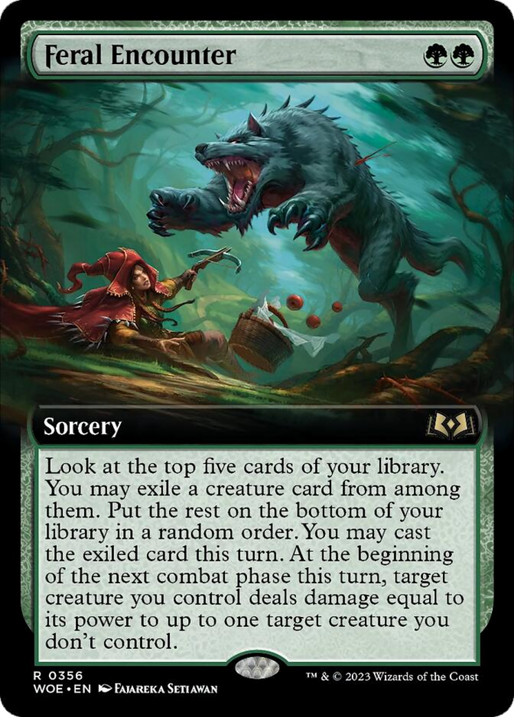 Feral Encounter (Extended Art) [Wilds of Eldraine] | L.A. Mood Comics and Games