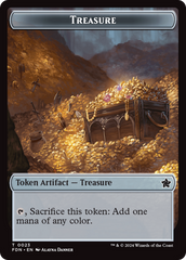 Goblin // Treasure Double-Sided Token [Foundations Tokens] | L.A. Mood Comics and Games
