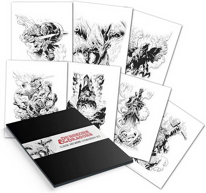 Dungeons & Dragons Classic Art Lithograph Set | L.A. Mood Comics and Games