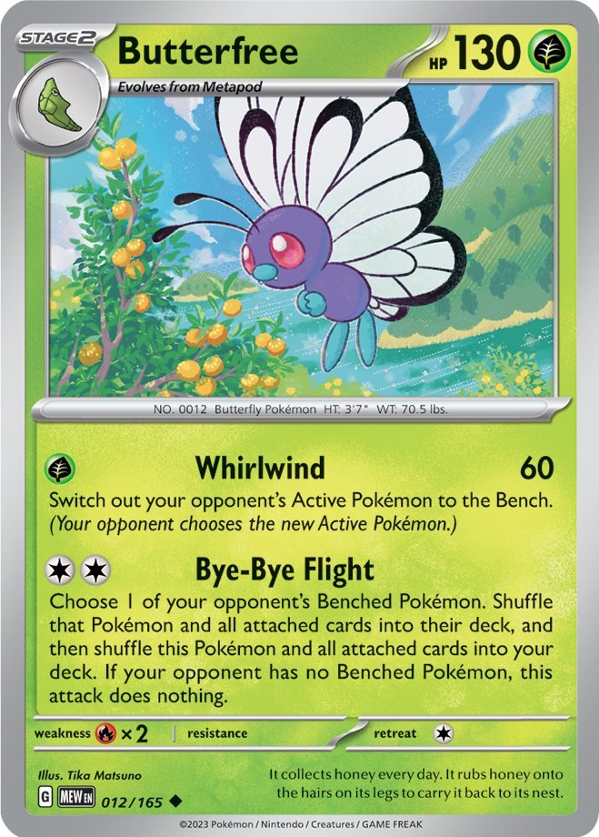 Butterfree (012/165) [Scarlet & Violet 151] | L.A. Mood Comics and Games