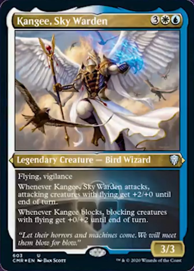 Kangee, Sky Warden (Etched) [Commander Legends] | L.A. Mood Comics and Games