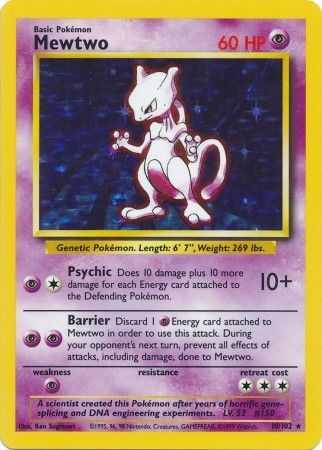 Mewtwo (10/102) [Base Set Unlimited] | L.A. Mood Comics and Games