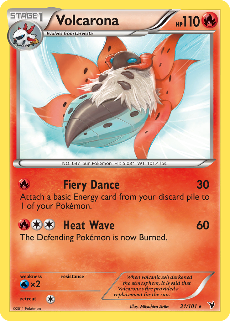 Volcarona (21/101) [Black & White: Noble Victories] | L.A. Mood Comics and Games