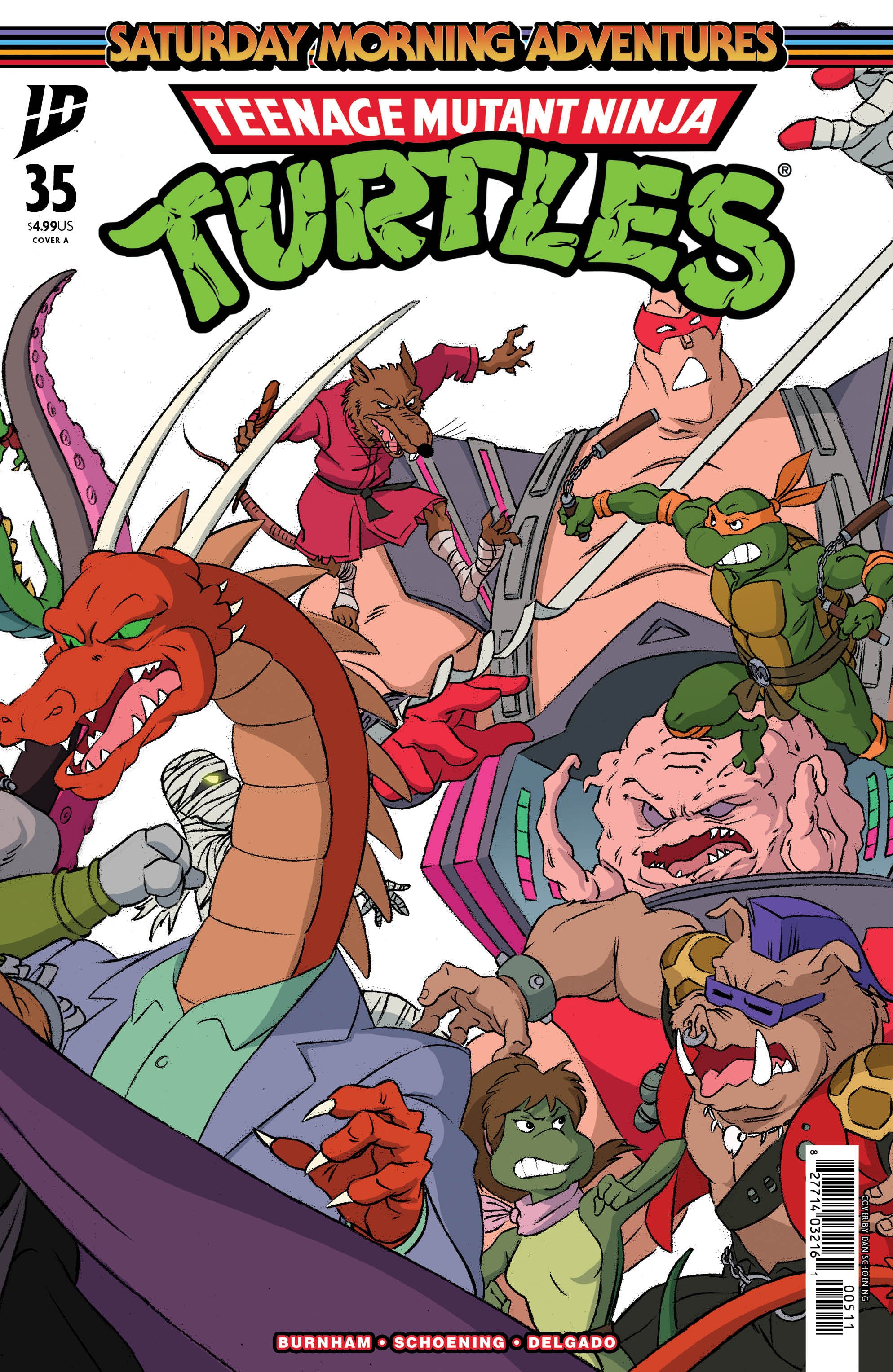 Teenage Mutant Ninja Turtles: Saturday Morning Adventures #35 Cover A (Schoening Connecting Cover Set) | L.A. Mood Comics and Games