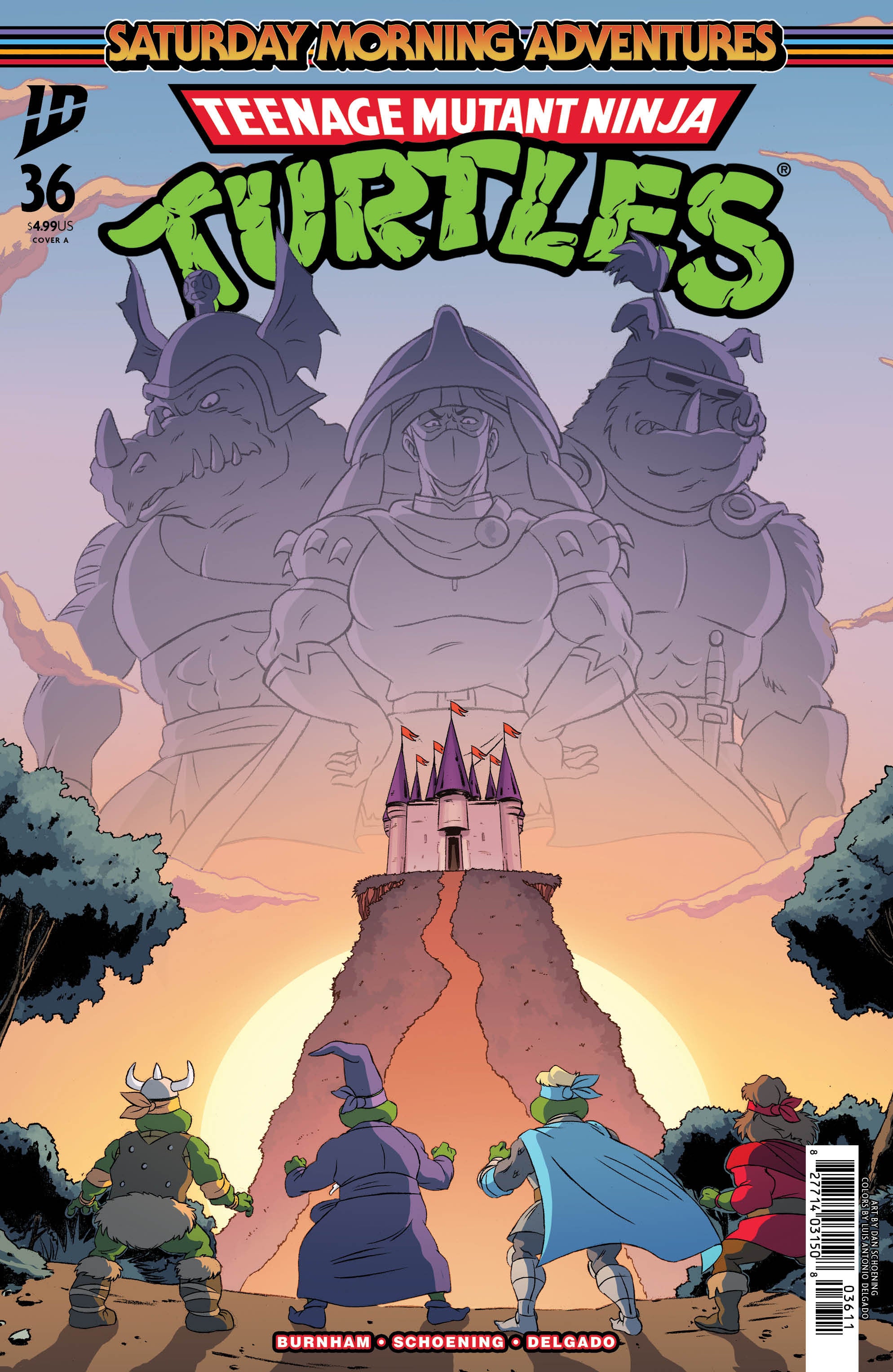 Teenage Mutant Ninja Turtles: Saturday Morning Adventures #36 Cover A (Schoening) | L.A. Mood Comics and Games