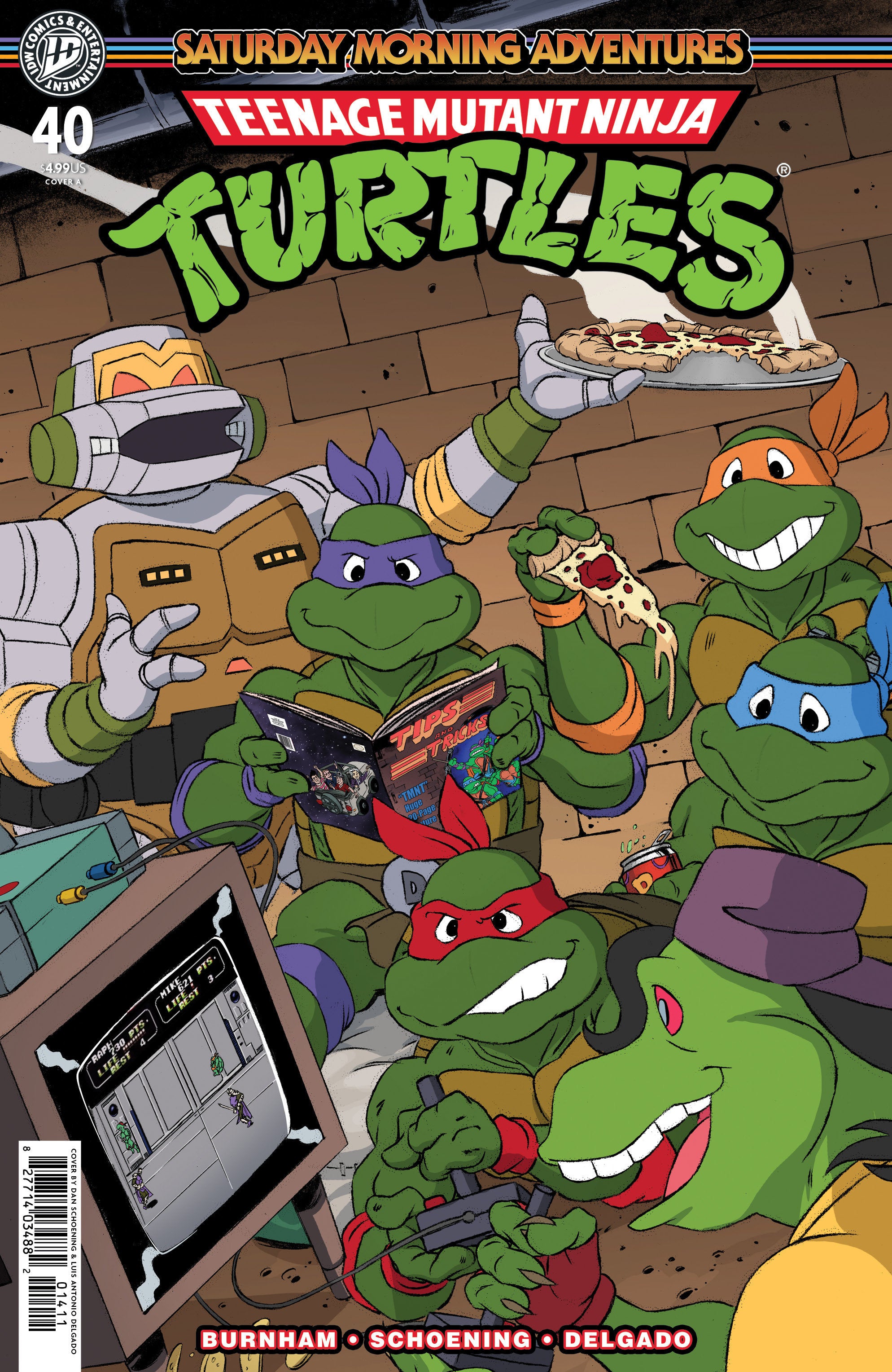 Teenage Mutant Ninja Turtles: Saturday Morning Adventures #40 Cover A (Schoening) | L.A. Mood Comics and Games