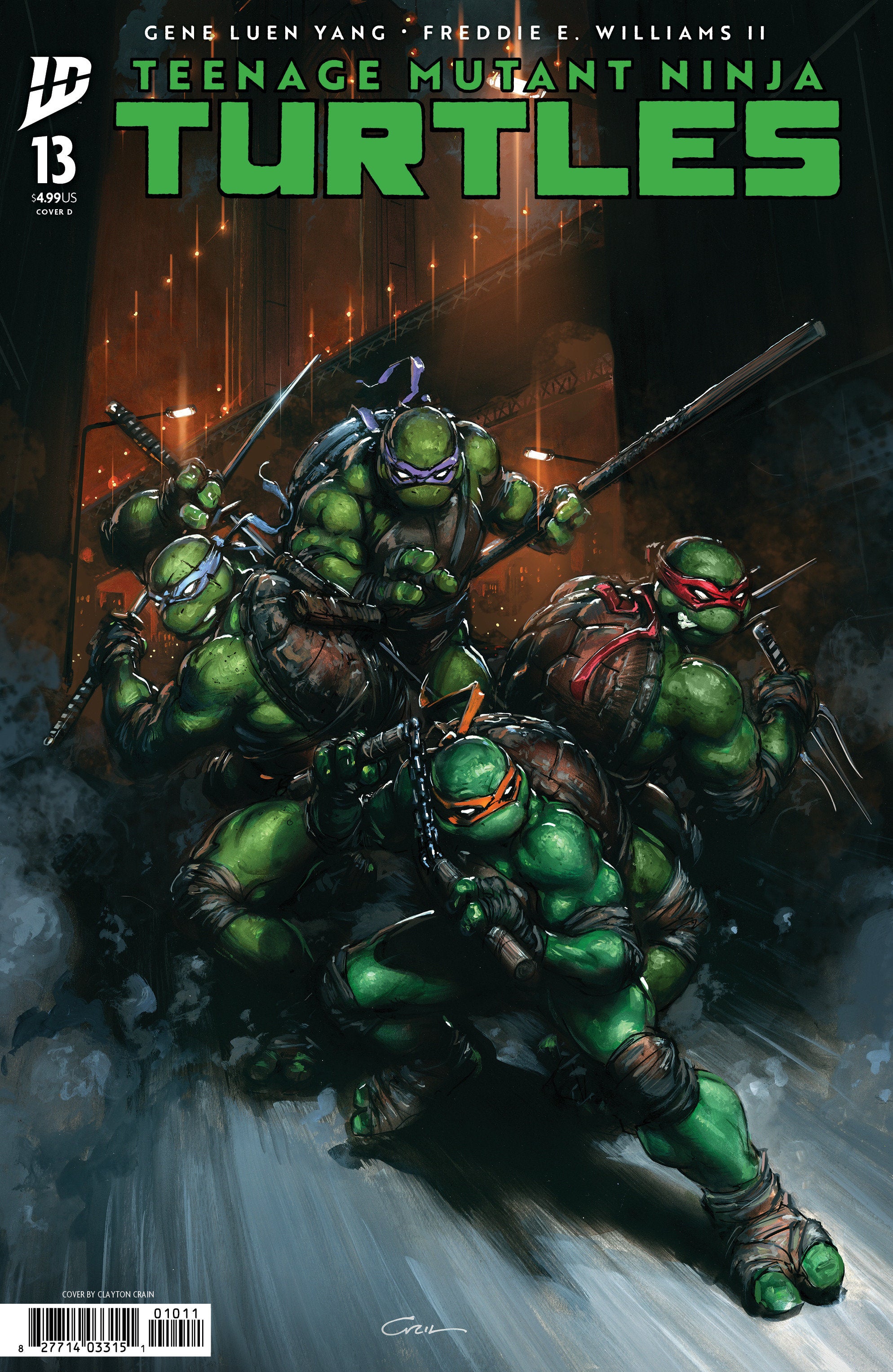 Teenage Mutant Ninja Turtles #13 Variant D (Crain) | L.A. Mood Comics and Games