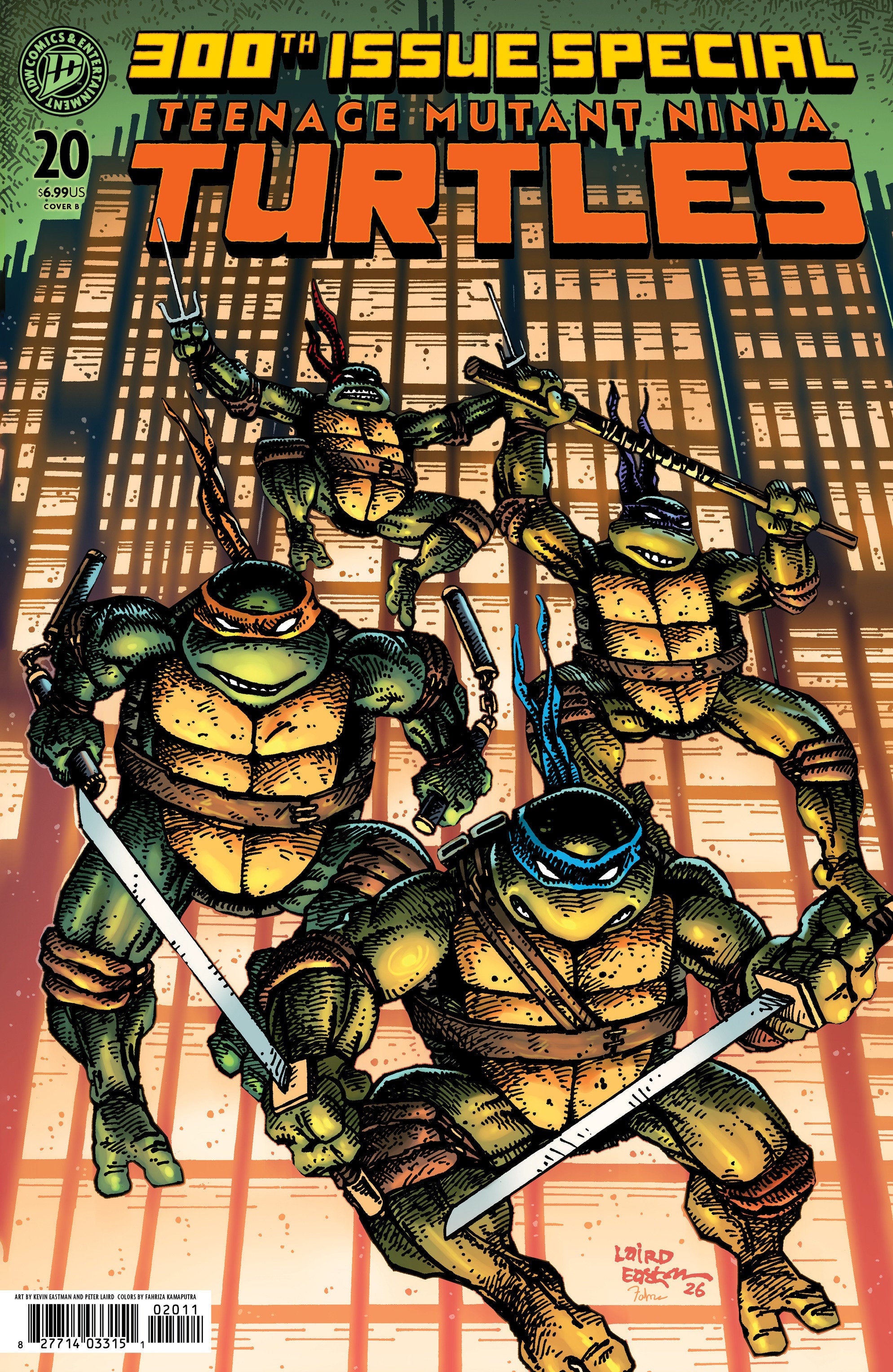 Teenage Mutant Ninja Turtles #20: 300th Issue Special Variant B (Eastman & Laird) | L.A. Mood Comics and Games