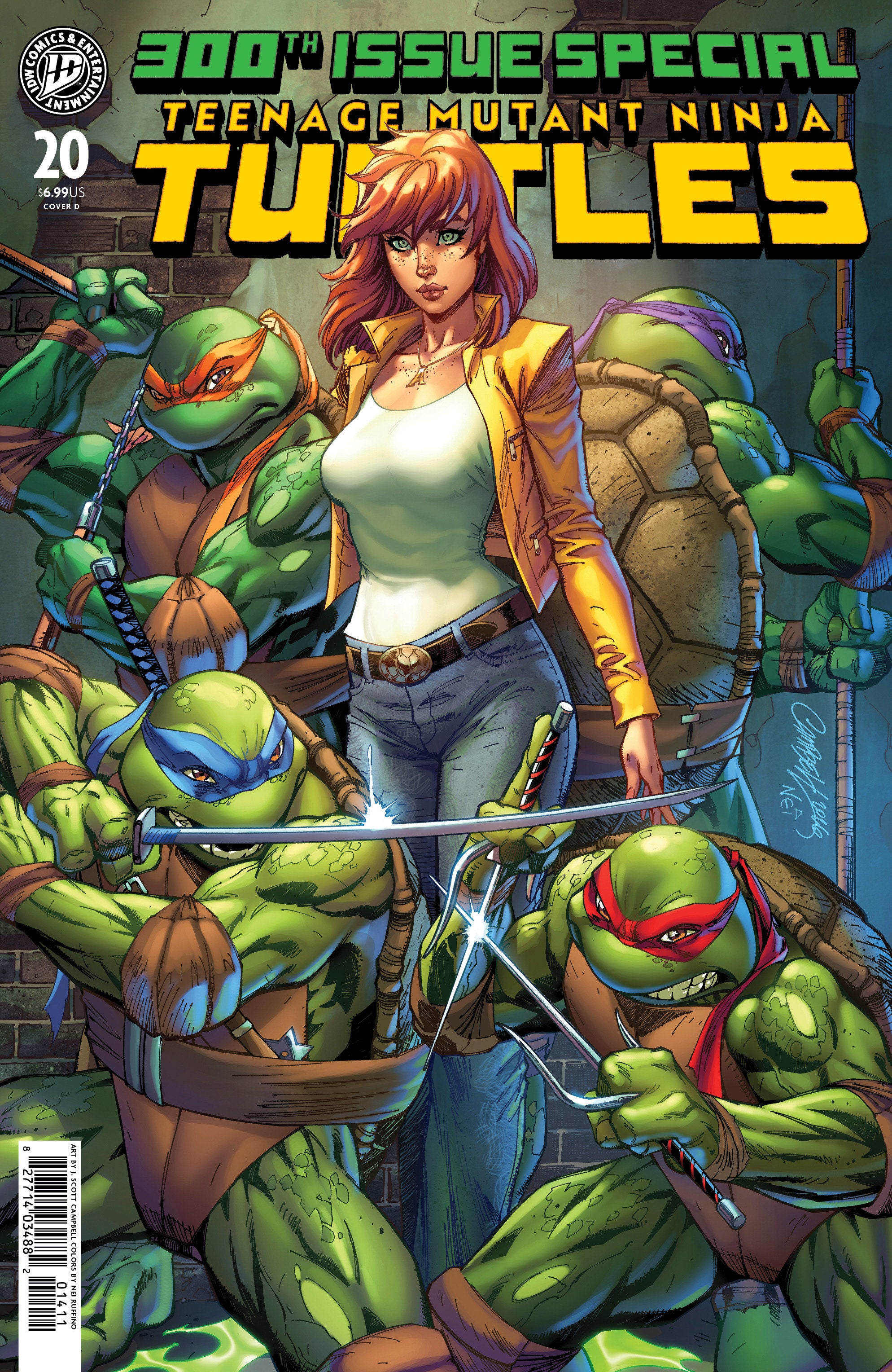 Teenage Mutant Ninja Turtles #20: 300th Issue Special Variant D (Campbell) | L.A. Mood Comics and Games